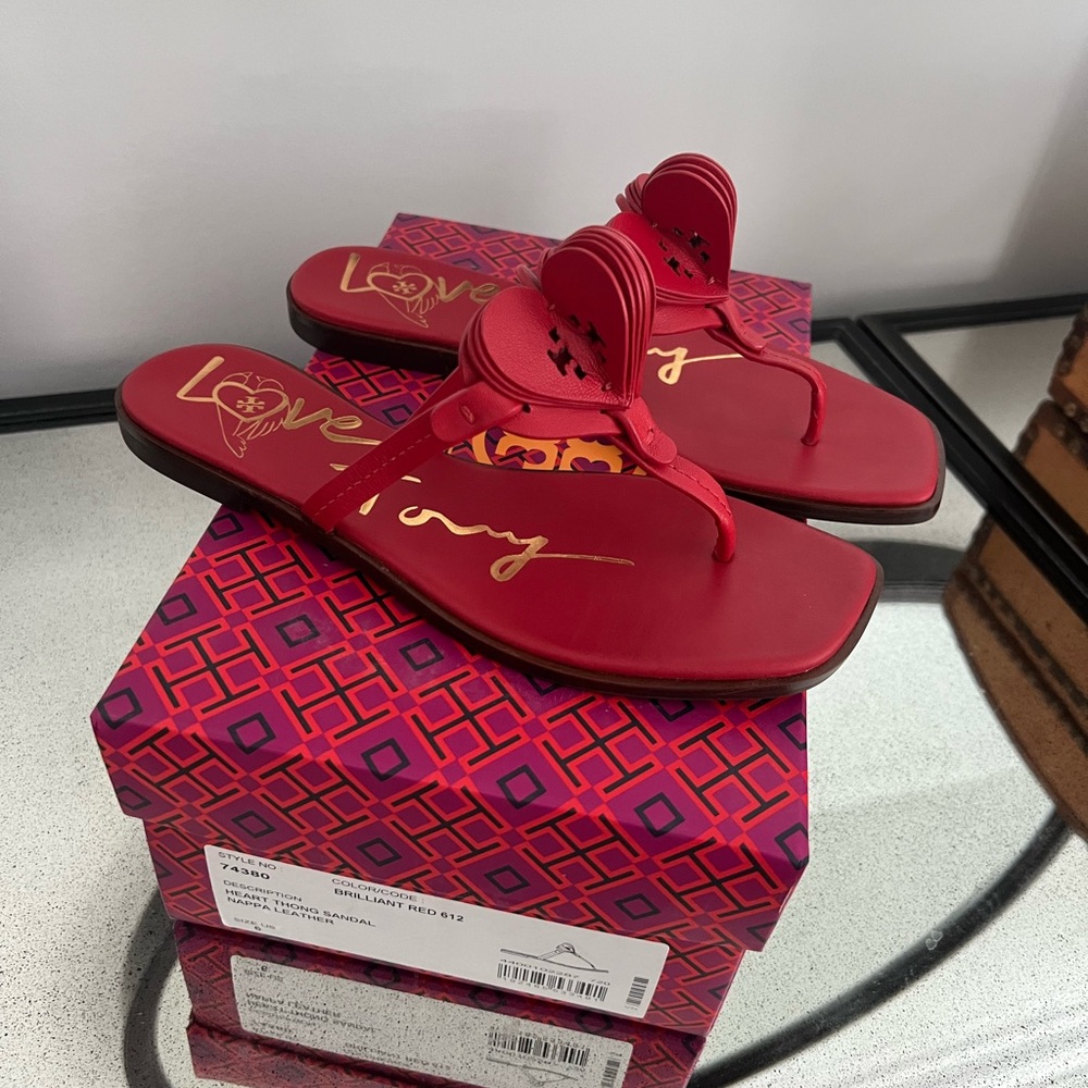 Tory Burch Red Women's Sandals